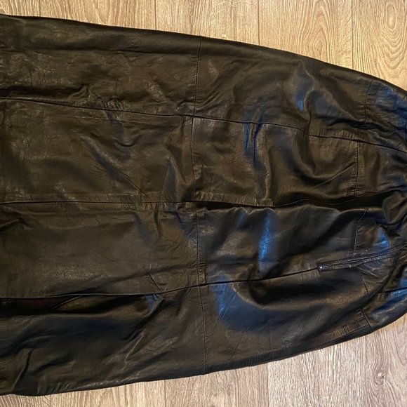 EUC Vintage Authentic Leather Jez Montreal Skirt - Picture 2 of 4